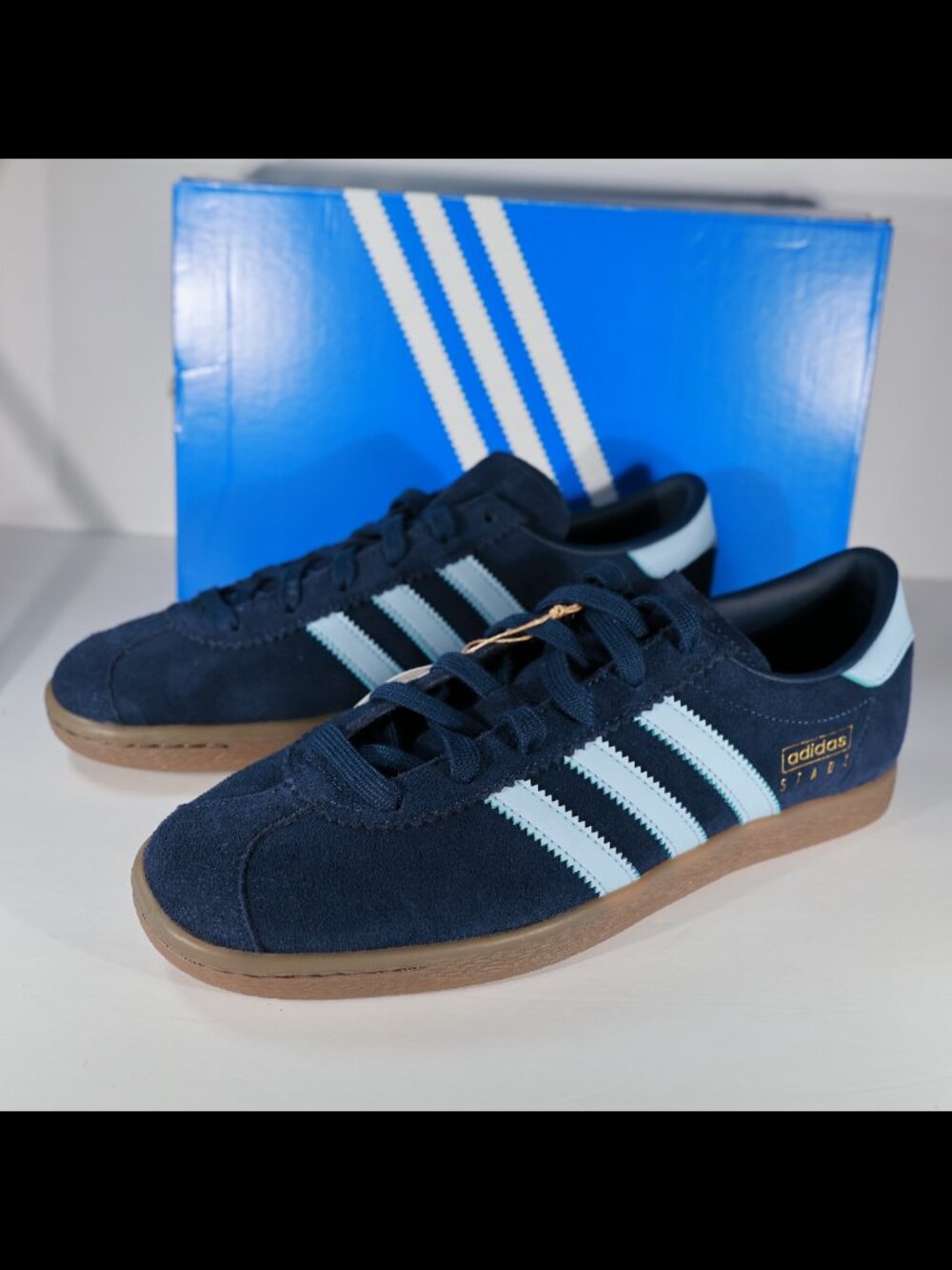 New adidas Originals Stadt JQ9008 Mes Sneakers Casual Shoes Blue Sky Gum